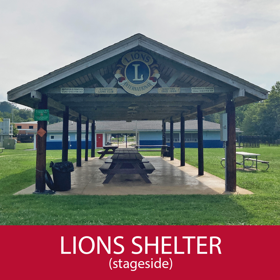 Lions Picnic Shelter in Rec Park