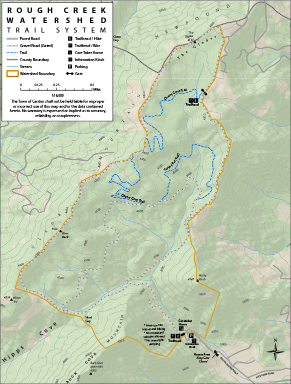 Map of the Rough Creek Watershed