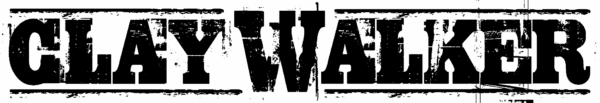 The words CLAY WALKER in bold, distressed black letters with horizontal lines above and below the text.